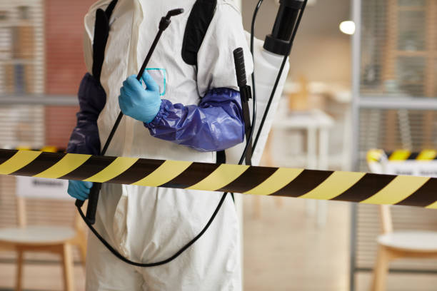 Professional Sewage Cleanup technician working in Chester, PA
